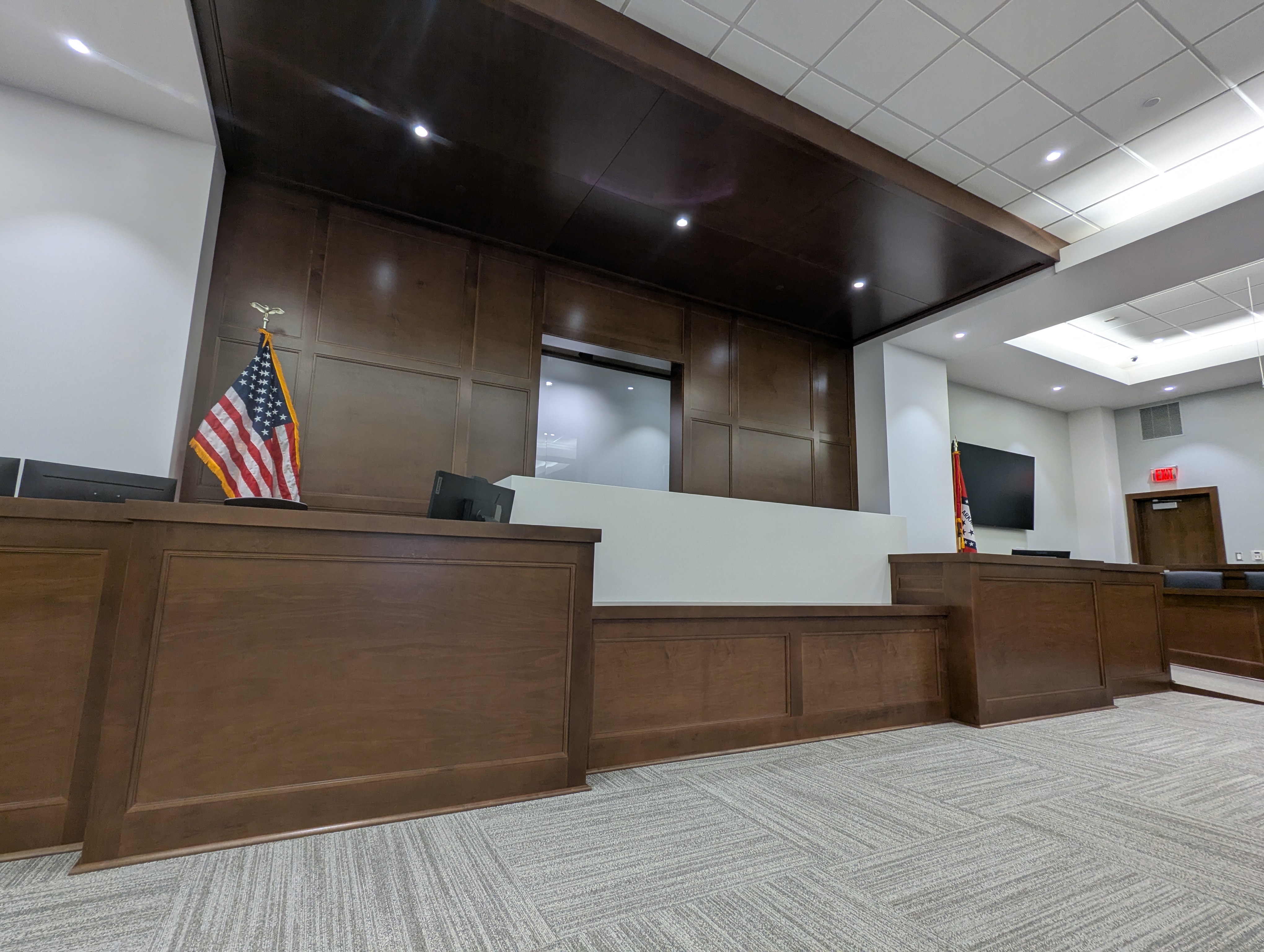 Courthouse courtroom installation